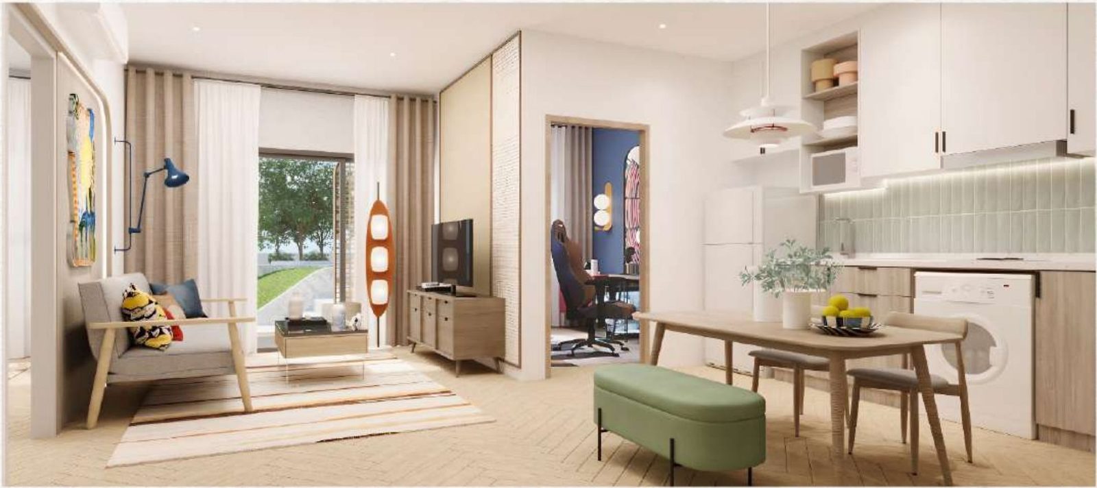 1 Bedroom Plus interior at The Title Cielo Rawai