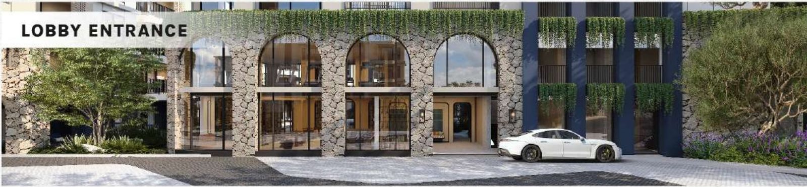 Lobby entrance elevation