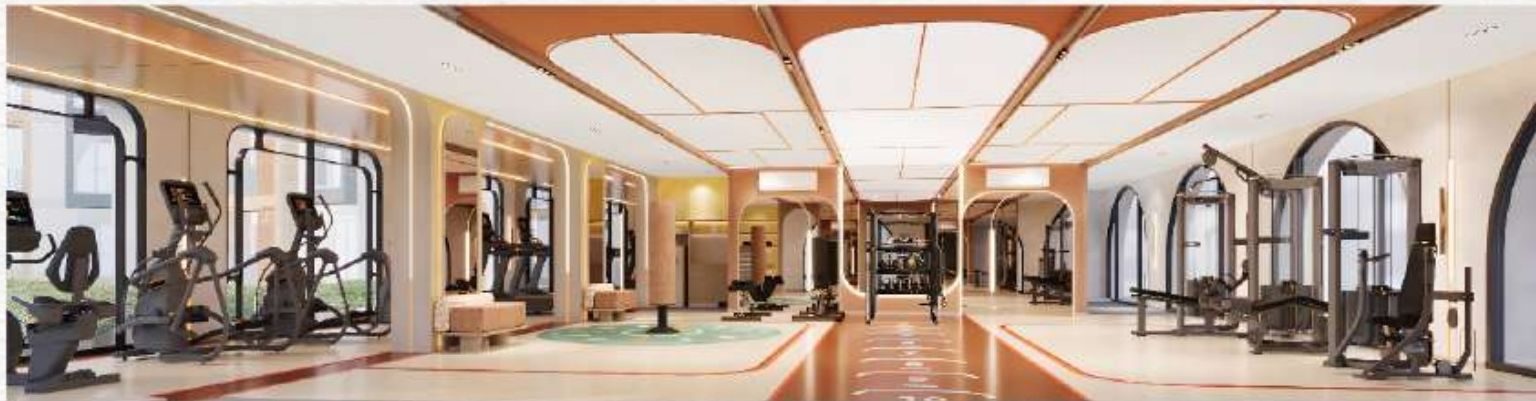 Fitness centre with exercise machines